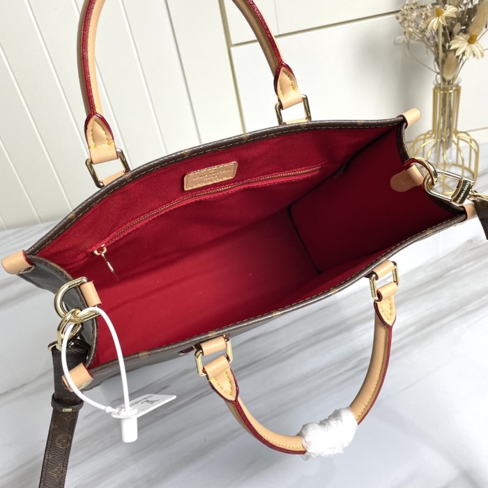 Louis Vuitton Womens Bag Shoulder Messenger Bags Luxury Brand Fashion SAC PLAT PM M45848 Monogram coated canvas