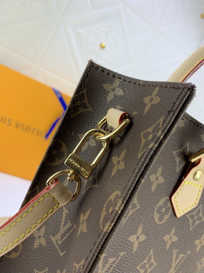 Louis Vuitton Womens Bag Shoulder Messenger Bags Luxury Brand Fashion SAC PLAT PM M45848 Monogram coated canvas