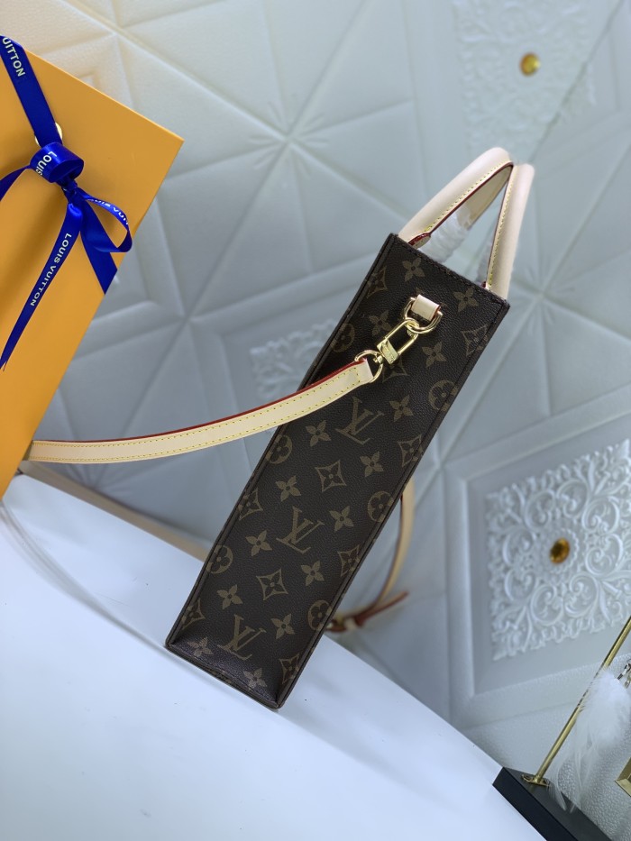 Louis Vuitton Womens Bag Shoulder Messenger Bags Luxury Brand Fashion SAC PLAT PM M45848 Monogram coated canvas