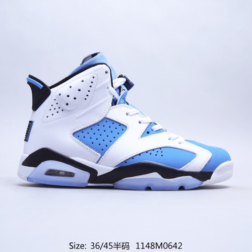 Air Jordan  University Blue  AJ6 Men Womens Shoes 1148M0642 with Original Box