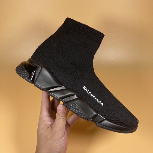 Balenciaga Womens Shoes Sneakers Breathable Design Luxury Brand WOMEN'S SPEED 1.0 SNEAKER IN BLACK with Original Box Speed Sneakers