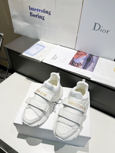 Dior Women Shoes Sneakers Luxury Brand D-WANDER SNEAKER Dior Oblique Technical Fabric with Original Box KCK299OBY_S56B