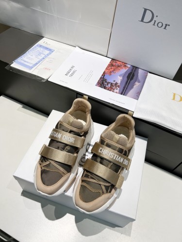 Dior Women Shoes Sneakers Luxury Brand D-WANDER SNEAKER Dior Oblique Technical Fabric with Original Box KCK299OBY_S56B