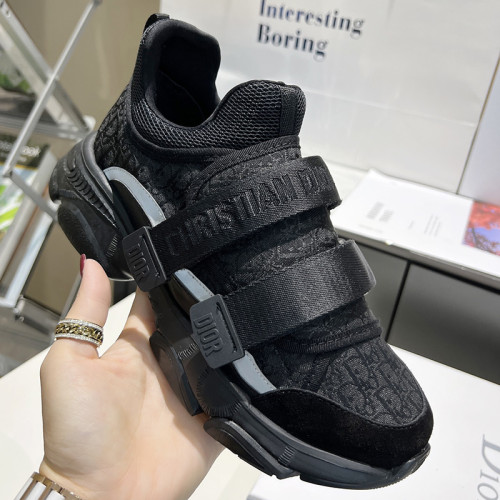 Dior Women Shoes Sneakers Luxury Brand D-WANDER SNEAKER Dior Oblique Technical Fabric with Original Box KCK299OBY_S56B