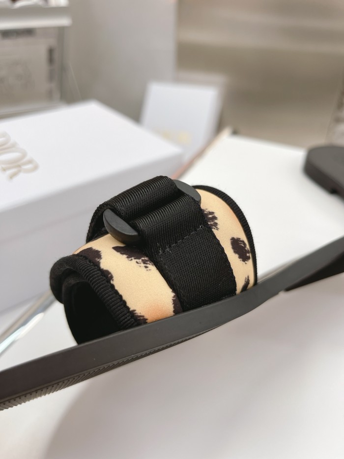 Dior Women Shoes Mule DWAY DIO(R)EVOLUTION SLIDE Luxury Brand DIO(R)EVOLUTION SLIDE BLACK Technical Fabric KCQ431CNF_S12U