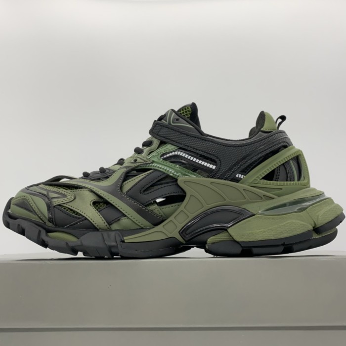 Balenciaga Mens Shoes Sneakers Luxury Brand Track 2.0 Clear Sole Sneaker with Original Box