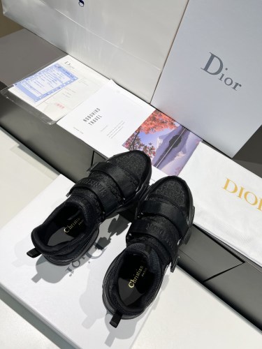 Dior Women Shoes Sneakers Luxury Brand D-WANDER SNEAKER Dior Oblique Technical Fabric with Original Box KCK299OBY_S56B