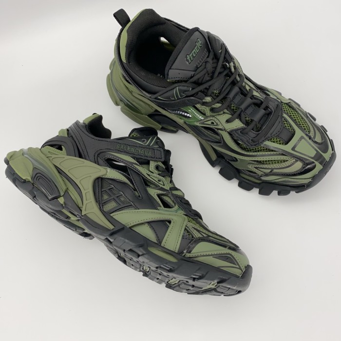 Balenciaga Mens Shoes Sneakers Luxury Brand Track 2.0 Clear Sole Sneaker with Original Box