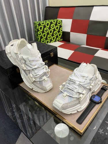 Dolce&Gabbana Men Shoes Sneakers Luxury Brand Mixed-materials Space sneakers with Original Box DG logo CS1963AQ4088B441