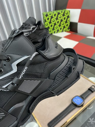 Dolce&Gabbana Men Shoes Sneakers Luxury Brand Mixed-materials Space sneakers with Original Box DG logo CS1963AQ4078B956