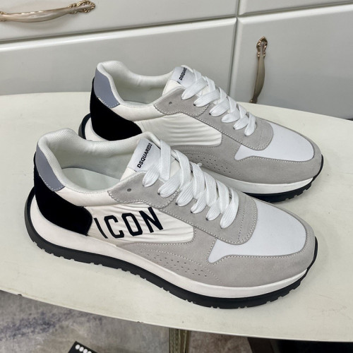 Dsquared2 Men Shoes Sneakers Luxury Brand Breathable RUN DS2 LEGEND Boxer Bumper SNEAKERS with Original Box