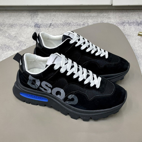 Dsquared2 Men Shoes Sneakers Luxury Brand Breathable RUN DS2 LEGEND Boxer Bumper SNEAKERS with Original Box