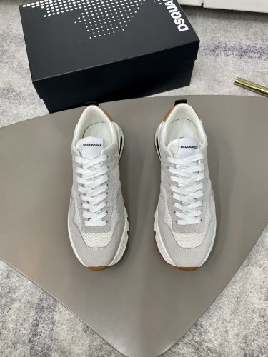 Dsquared2 Men Shoes Sneakers Luxury Brand Breathable RUN DS2 LEGEND Boxer Bumper SNEAKERS with Original Box