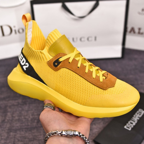 Dsquared2 Men Shoes Sneakers Luxury Brand Breathable RUN DS2 LEGEND Boxer Bumper SNEAKERS with Original Box
