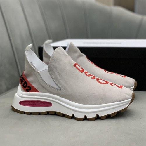 Dsquared2 Men Shoes Sneakers Luxury Brand Breathable RUN DS2 LEGEND Boxer Bumper SNEAKERS with Original Box