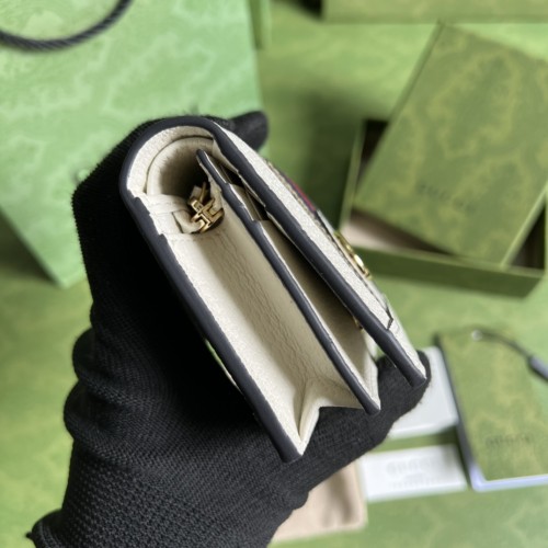 Gucci Mens Womens Wallet Animalier Leather Wallet Card Holders for Men Luxury Brand with Box Gucci Ophidia card case wallet 523155 96IWG 9794