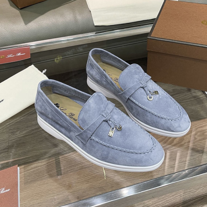 Loro Piana Womens Shoes Loafers Casual Design Luxury Brand Fashion Shoes for Women with Original Box No.19