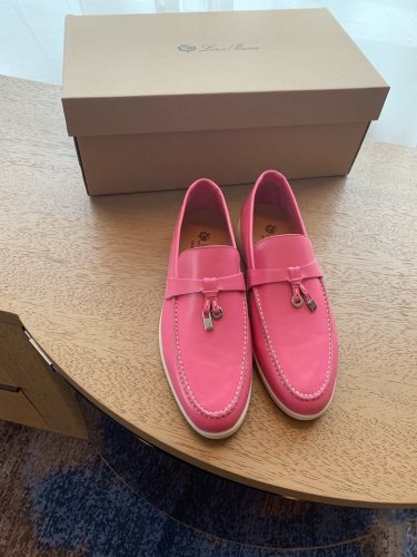 Loro Piana Womens Shoes Loafers Casual Design Luxury Brand Fashion Shoes for Women with Original Box