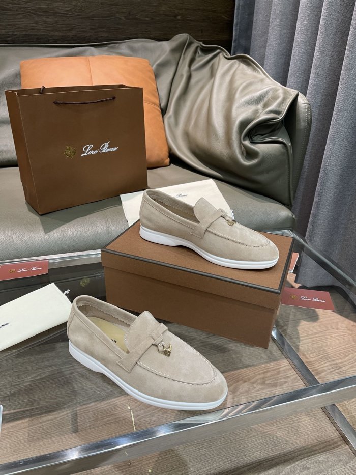 Loro Piana Womens Shoes Loafers Casual Design Luxury Brand Fashion Shoes for Women with Original Box No.4