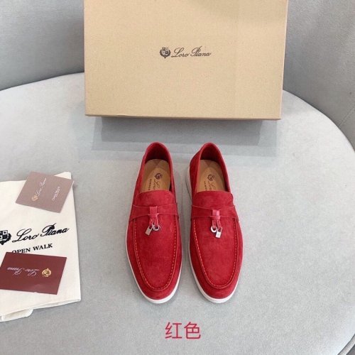 Loro Piana Womens Shoes Loafers Casual Design Luxury Brand Fashion Shoes for Women with Original Box