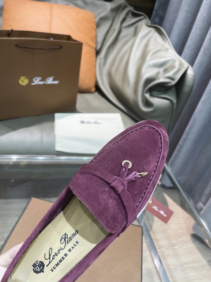Loro Piana Womens Shoes Loafers Casual Design Luxury Brand Fashion Shoes for Women with Original Box No.6