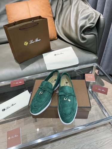 Loro Piana Womens Shoes Loafers Casual Design Luxury Brand Fashion Shoes for Women with Original Box No.9