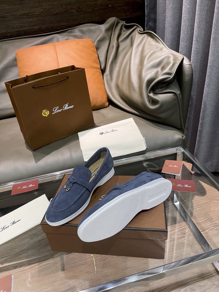 Loro Piana Womens Shoes Loafers Casual Design Luxury Brand Fashion Shoes for Women with Original Box No.17