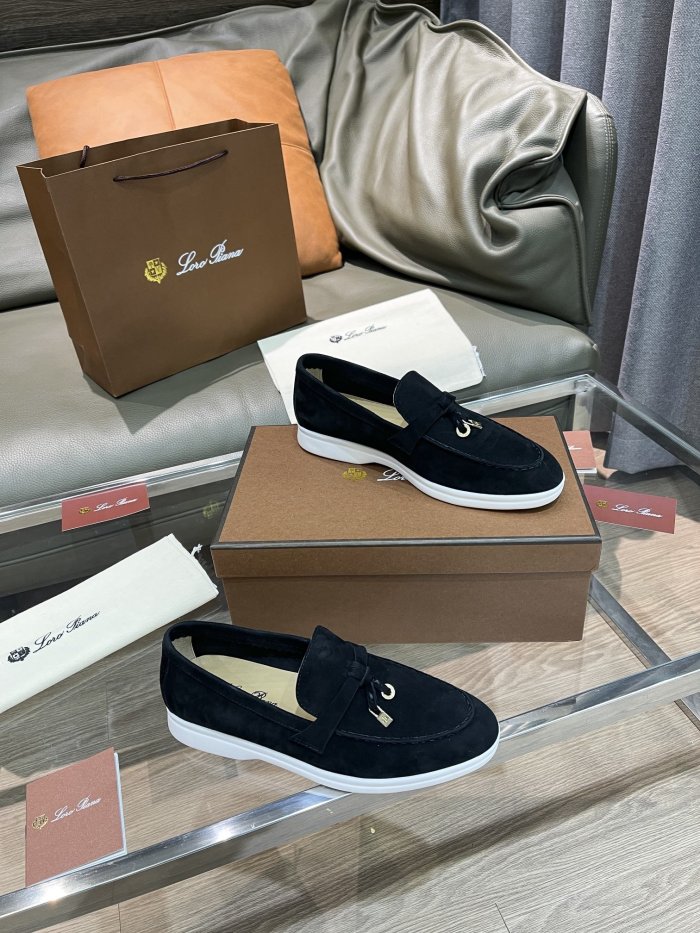 Loro Piana Womens Shoes Loafers Casual Design Luxury Brand Fashion Shoes for Women with Original Box No.15