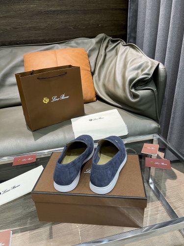 Loro Piana Womens Shoes Loafers Casual Design Luxury Brand Fashion Shoes for Women with Original Box No.17