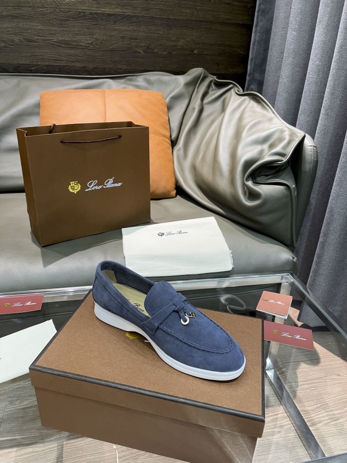 Loro Piana Womens Shoes Loafers Casual Design Luxury Brand Fashion Shoes for Women with Original Box No.17