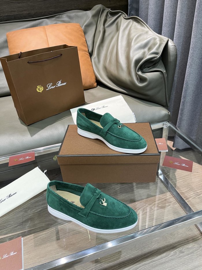 Loro Piana Womens Shoes Loafers Casual Design Luxury Brand Fashion Shoes for Women with Original Box No.9