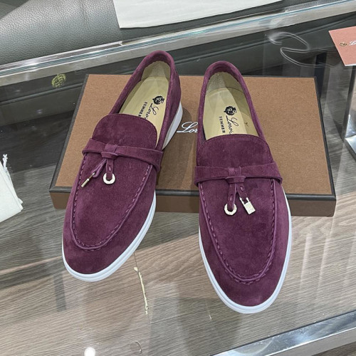Loro Piana Womens Shoes Loafers Casual Design Luxury Brand Fashion Shoes for Women with Original Box No.6