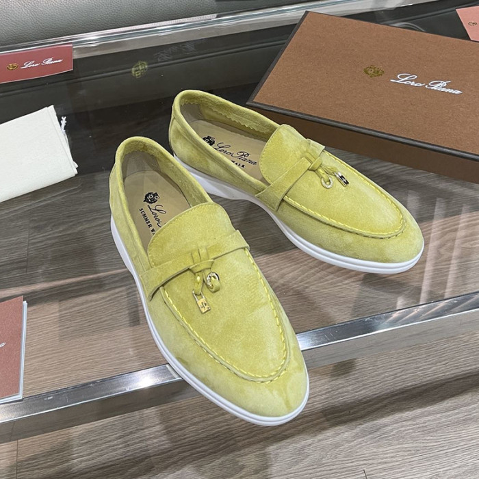 Loro Piana Womens Shoes Loafers Casual Design Luxury Brand Fashion Shoes for Women with Original Box No.13