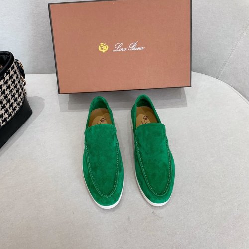 Loro Piana Womens Shoes Loafers Casual Design Luxury Brand Fashion Shoes for Women with Original Box