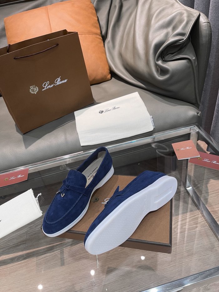 Loro Piana Womens Shoes Loafers Casual Design Luxury Brand Fashion Shoes for Women with Original Box No.18