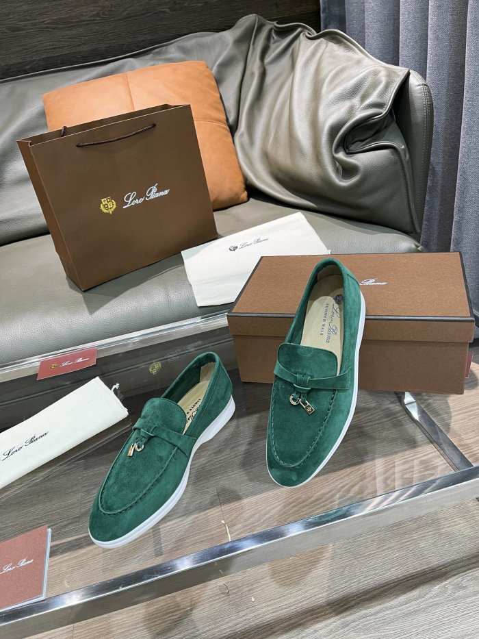 Loro Piana Womens Shoes Loafers Casual Design Luxury Brand Fashion Shoes for Women with Original Box No.9