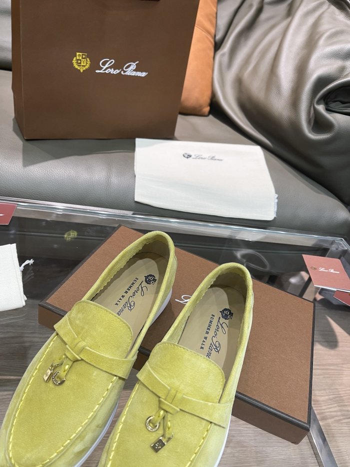 Loro Piana Womens Shoes Loafers Casual Design Luxury Brand Fashion Shoes for Women with Original Box No.13