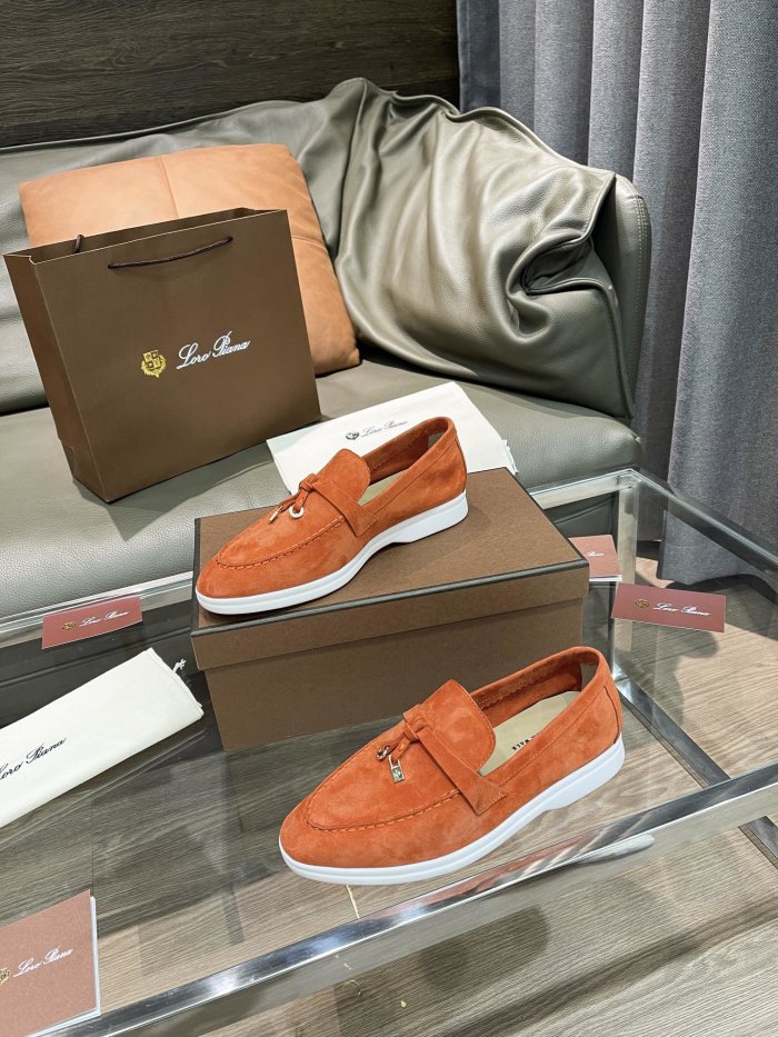 Loro Piana Womens Shoes Loafers Casual Design Luxury Brand Fashion Shoes for Women with Original Box No.5
