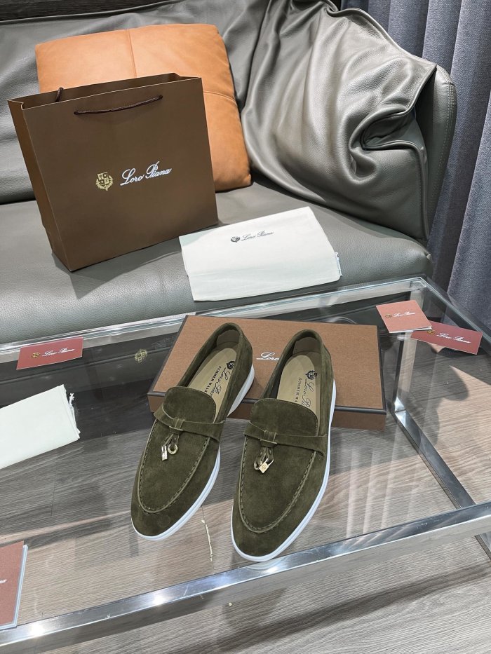 Loro Piana Womens Shoes Loafers Casual Design Luxury Brand Fashion Shoes for Women with Original Box No.1