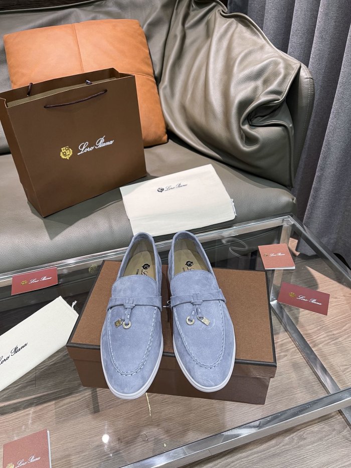 Loro Piana Womens Shoes Loafers Casual Design Luxury Brand Fashion Shoes for Women with Original Box No.19