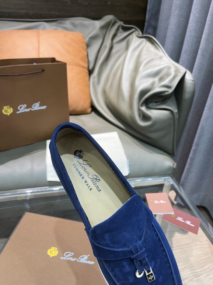 Loro Piana Womens Shoes Loafers Casual Design Luxury Brand Fashion Shoes for Women with Original Box No.18
