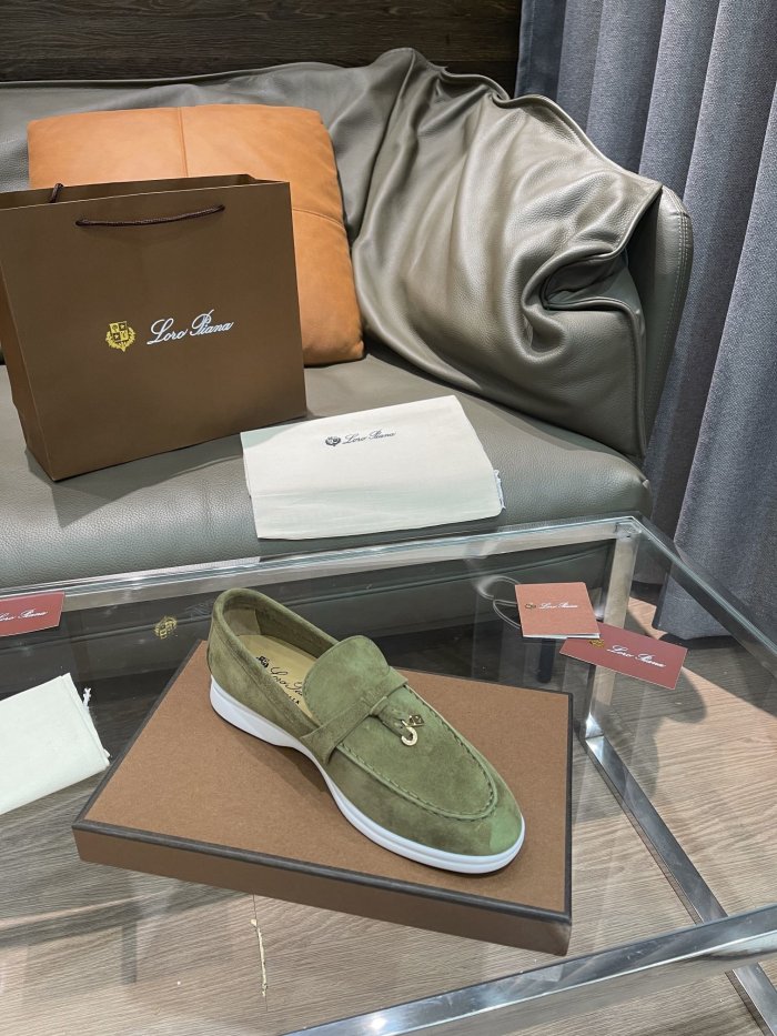 Loro Piana Womens Shoes Loafers Casual Design Luxury Brand Fashion Shoes for Women with Original Box No.7