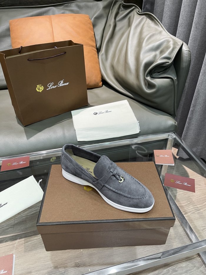 Loro Piana Womens Shoes Loafers Casual Design Luxury Brand Fashion Shoes for Women with Original Box No.14