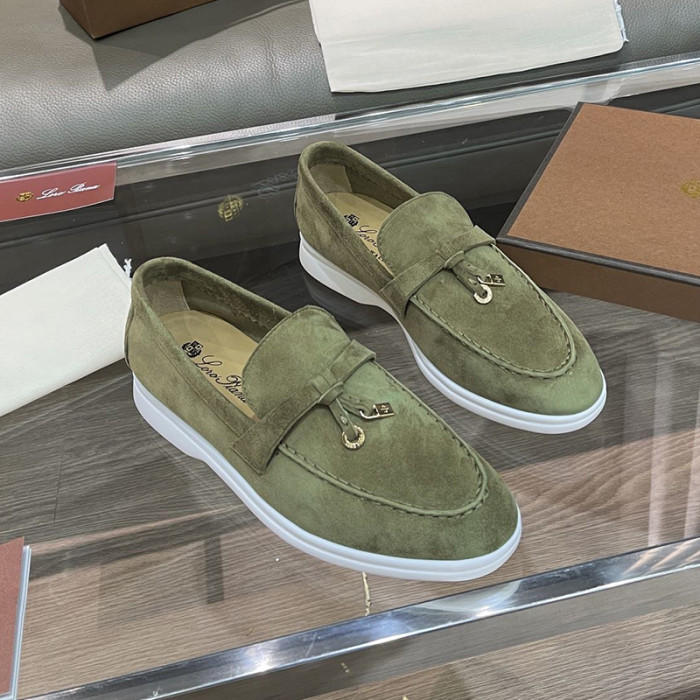 Loro Piana Womens Shoes Loafers Casual Design Luxury Brand Fashion Shoes for Women with Original Box No.7