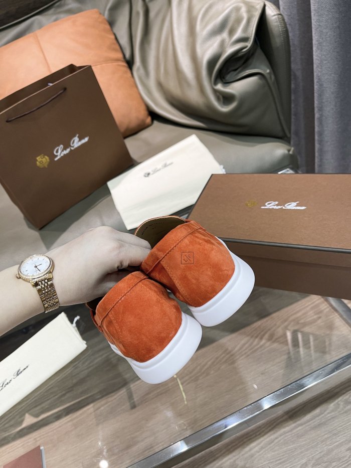Loro Piana Womens Shoes Loafers Casual Design Luxury Brand Fashion Shoes for Women with Original Box No.5