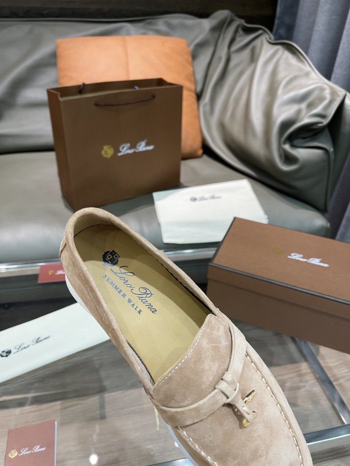 Loro Piana Womens Shoes Loafers Casual Design Luxury Brand Fashion Shoes for Women with Original Box No.12
