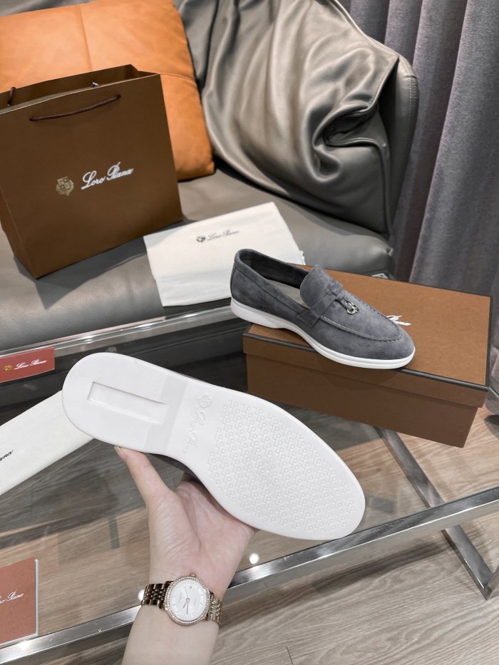 Loro Piana Womens Shoes Loafers Casual Design Luxury Brand Fashion Shoes for Women with Original Box No.14