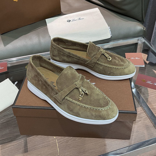 Loro Piana Womens Shoes Loafers Casual Design Luxury Brand Fashion Shoes for Women with Original Box No.11