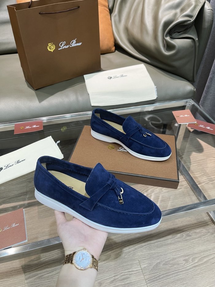Loro Piana Womens Shoes Loafers Casual Design Luxury Brand Fashion Shoes for Women with Original Box No.18