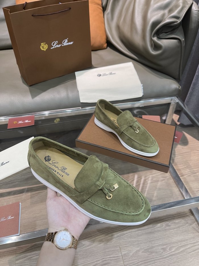 Loro Piana Womens Shoes Loafers Casual Design Luxury Brand Fashion Shoes for Women with Original Box No.7